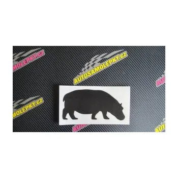 Samolepící dekorace Hroch 001 pravá (10 - červená) SAMOLEPKA NA AUTO, NÁLEPKA, FÓLIE, POLEP, TUNING, VLASTNÍ TEXT, TISK, AUTOSAMOLEPKY.cz, POLEPY, OBRÁZEK, LOGO, 3D STICKERS