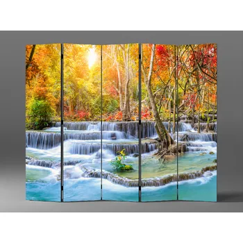 Paraván Paraván vodopád v podzimní krajině Rozměr: 225 x 180 cm