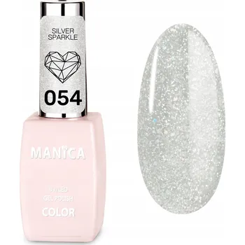 Lak na nehty Manica Hybridní lak - Silver Sparkle 054 10 ml