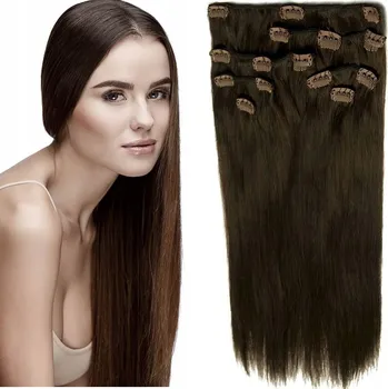 Paruka Příčesek dlouhých přírodních hnědých vlasů MODERN-HAIR