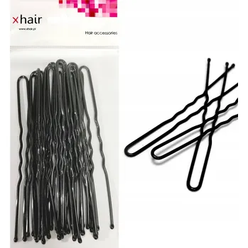 Nástroj na niť a příze Kadeřnické Pinetky pro úpravu vlasů XHAIR Špendlíky s kulatou hlavičkou na drdol ČERNÉ