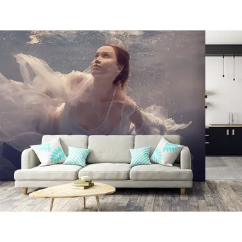 Tapeta Tapeta žena ve vodě