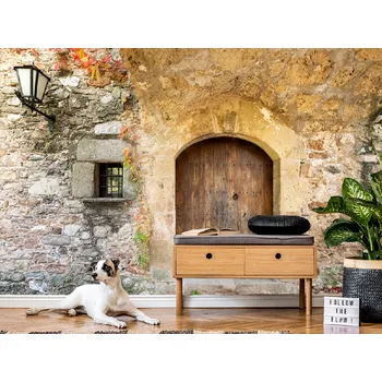 Tapeta Tapeta rustické dveře v ulici