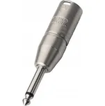 Neutrik NA2MP adaptér XLR na 6,3 mm (1/4") Stříbrný