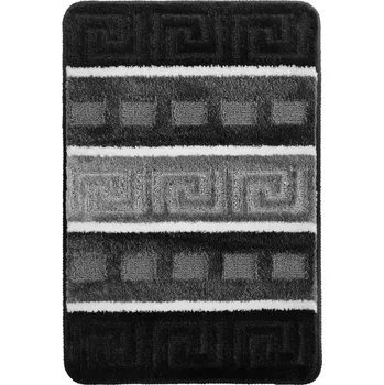 Koupelnová předložka KOUPELNOVÁ PŘEDLOŽKA PROTISKLUZOVÁ PLYŠOVÁ ŠEDÁ ČERNÁ MĚKKÁ DO KOUPELNY