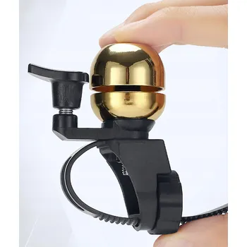 Zvonek na kolo WESTBIKING Retro měděný zvonek na kolo 39g ZLATÝ