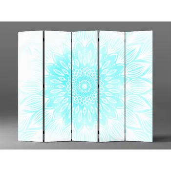 Paraván Paraván tyrkysová mandala Rozměr: 225 x 180 cm