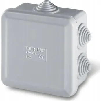 Elektroinstalační krabice Elektroinstalační krabice na omítku Scame 80 x 80 x 40 mm