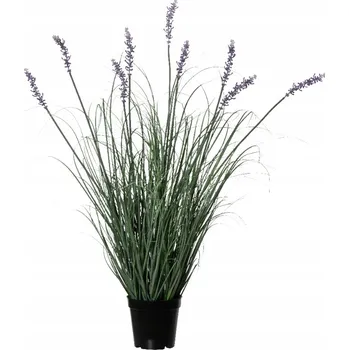 umělá květina Umělá LEVANDULE v květináči FIALOVÁ dlouhá tráva dekorativní 80 cm