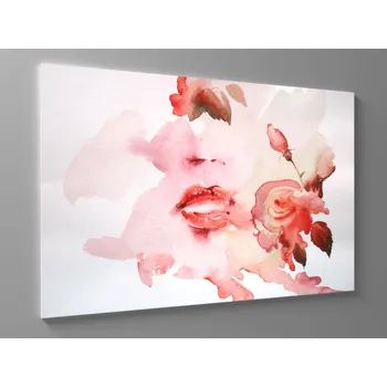 Obraz Obraz žena a růže Rozměr: 150 x 100 cm