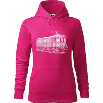 Dámská mikina Mikina - Parní vůz M 124 Barva: Purpurová (40), Velikost: XXL, Střih: Dámské