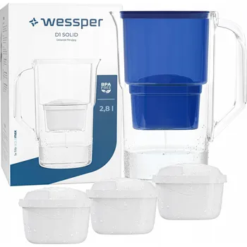 Filtrační konvice Filtrační konvice Wessper D1 SOLID FutureFlow 3,3 l modrá