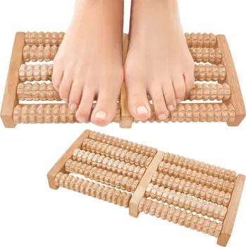 Masážní přístroj DŘEVĚNÝ MASÁŽNÍ PŘÍSTROJ PRO AKUPRESURU CHODIDEL, NOHOU A LÝTEK