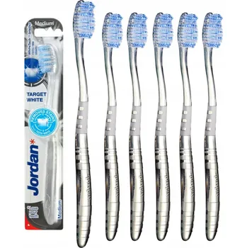 Péče o chrup Manuální Kartáček na Zuby Jordan Target White Střední Vlákna 6 Kusů