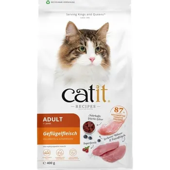 Krmivo pro kočku CatIt Recipies Adult Poultry, suché krmivo pro dospělé kočky, drůbeží, 400g