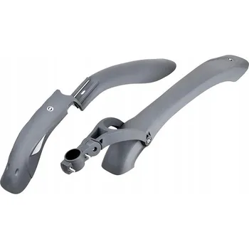 Blatník na kolo BLATNÍKY SIMPLA COBRA A HAMMER ŠEDÉ / BÍLÉ SADA