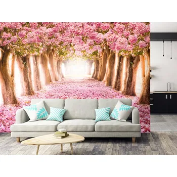 Tapeta Tapeta romantické květy stromů