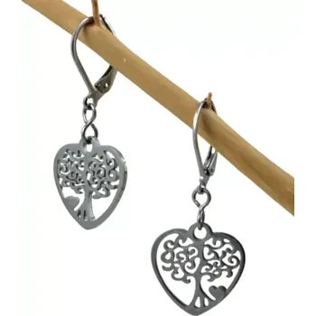 Náušnice Náušnice Strom života se srdcem