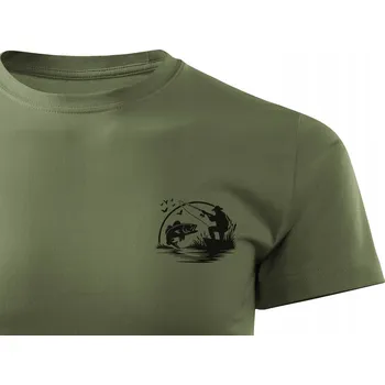 Tričko ForestMax Rybářské tričko T-shirt s potiskem FORESTMAX krátký rukáv vel. L