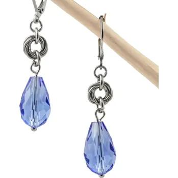 Náušnice Náušnice kapky modré