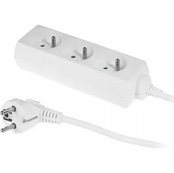elektrický kabel Prodlužovací Kabel 3 zásuvky s uzemněním 5 m 100% Cu AP9602