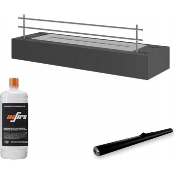 Biokrb Volně stojící biokrb Simplefire 60 x 8 x 19 cm černý