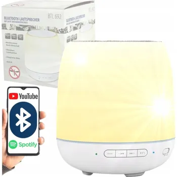 Bluetooth reproduktor BEZDRÁTOVÝ BLUETOOTH REPRODUKTOR S LED LAMPOU PRO DOMÁCNOST A KEMPOVÁNÍ, BÍLÝ, S FUNKCÍ PROTI KOMÁRŮM