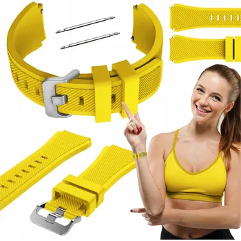 Řemínek na hodinky Řemínek ChronSmarta pro Motorola 20mm žlutý