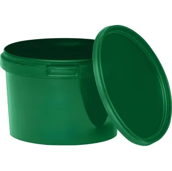 Dóza na potraviny Kbelík 0,5L na potraviny ZELENÝ s víkem