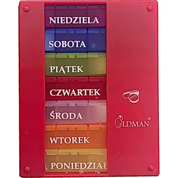 Zdravotnický materiál ORGANIZÉR NA LÉKY PILULKY OLDMAN SCHRÁNKA 7 dní 4 póry