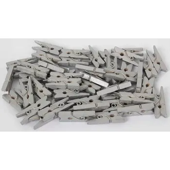 Vánoční dekorace Kolíčky dekorační Color 02 stříbrné