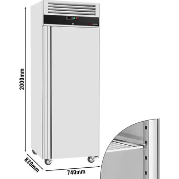 Mraznička G.Gastro Mrazák - 0,74 x 0,83 m - 650L - s 1 dveřmi