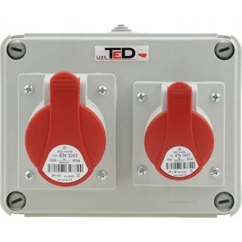 Rozvaděč STAVEBNÍ ROZVADĚČ ELEKTRICKÝ 1 X 400V 32A/4P + 1 X 400V 16A/4P IP44