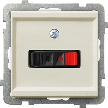 Elektrická zásuvka OSPEL SONATA GG-1R/m/27 Jednoduchá reproduktorová zásuvka