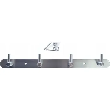 Věšák VĚŠÁK NA ZEĎ HÁČEK DRŽÁK NA OBLEČENÍ 4 HÁČKY