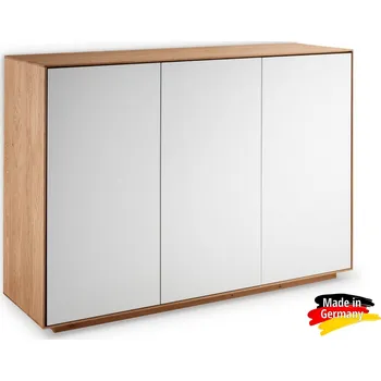 Komoda Komoda z masivu dub Roma - Dub celomasiv/bílá Kód: ROMA-32