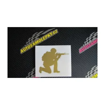 Samolepící dekorace SAMOLEPKA Voják 007 pravá (10 - červená) NA AUTO, NÁLEPKA, FÓLIE, POLEP, TUNING, VLASTNÍ TEXT, TISK, AUTOSAMOLEPKY.cz, POLEPY, OBRÁZEK, LOGO, SAMOLEPKY