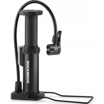 pumpička ROCKBROS Nožní hustilka na kolo 4522LBK AV/SV – robustní