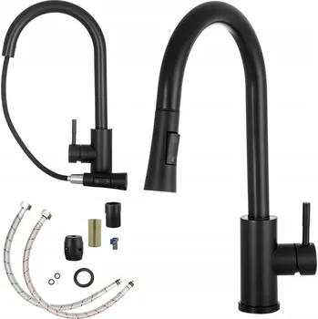 Vodovodní baterie Stojánková kuchyňská baterie Gamma 1 černá, granit