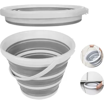 kbelík Kbelík na vodu PAKO Wiadro silikonowe składane 10 l Lehký 5-10 l