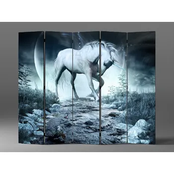 Paraván Paraván jednorožec v noční krajině Rozměr: 225 x 180 cm