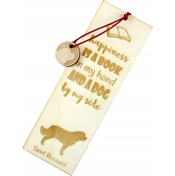 Doplněk ke knize Bernardýn - gravírovaná záložka do knihy se psem, jméno psa