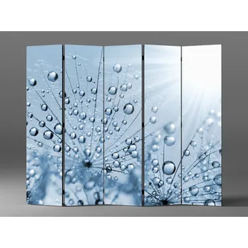 Paraván Paraván kapky v modrém ráji pampelišek Rozměr: 225 x 180 cm