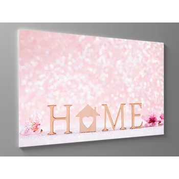 Obraz Růžový obraz home Rozměr: 60 x 40 cm