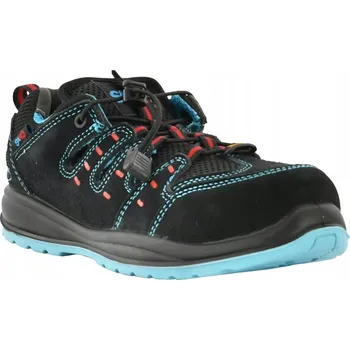 Pracovní obuv LEHKÉ pracovní sandály POLOBOTKY BOZP prodyšné ESD s OCELOVOU ŠPIČKOU S1 letní velikost 43