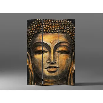 Paraván Paraván zlatá hlava buddhy Rozměr: 135 x 180 cm
