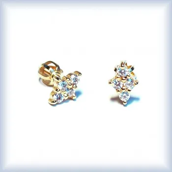 Náušnice bílé zlato