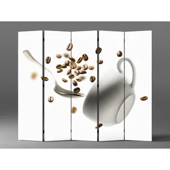 Paraván Paraván kávová zrna Rozměr: 225 x 180 cm
