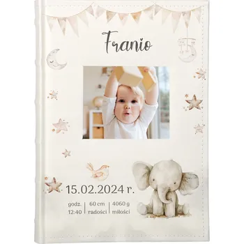 Fotoalbum ALBUM na 300 fotografií, Metrika, První rok, Křtiny, okénko na fotografii