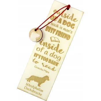 Doplněk ke knize Záložka do knihy s rytinou psa – Vestfálský honič krátkonohý